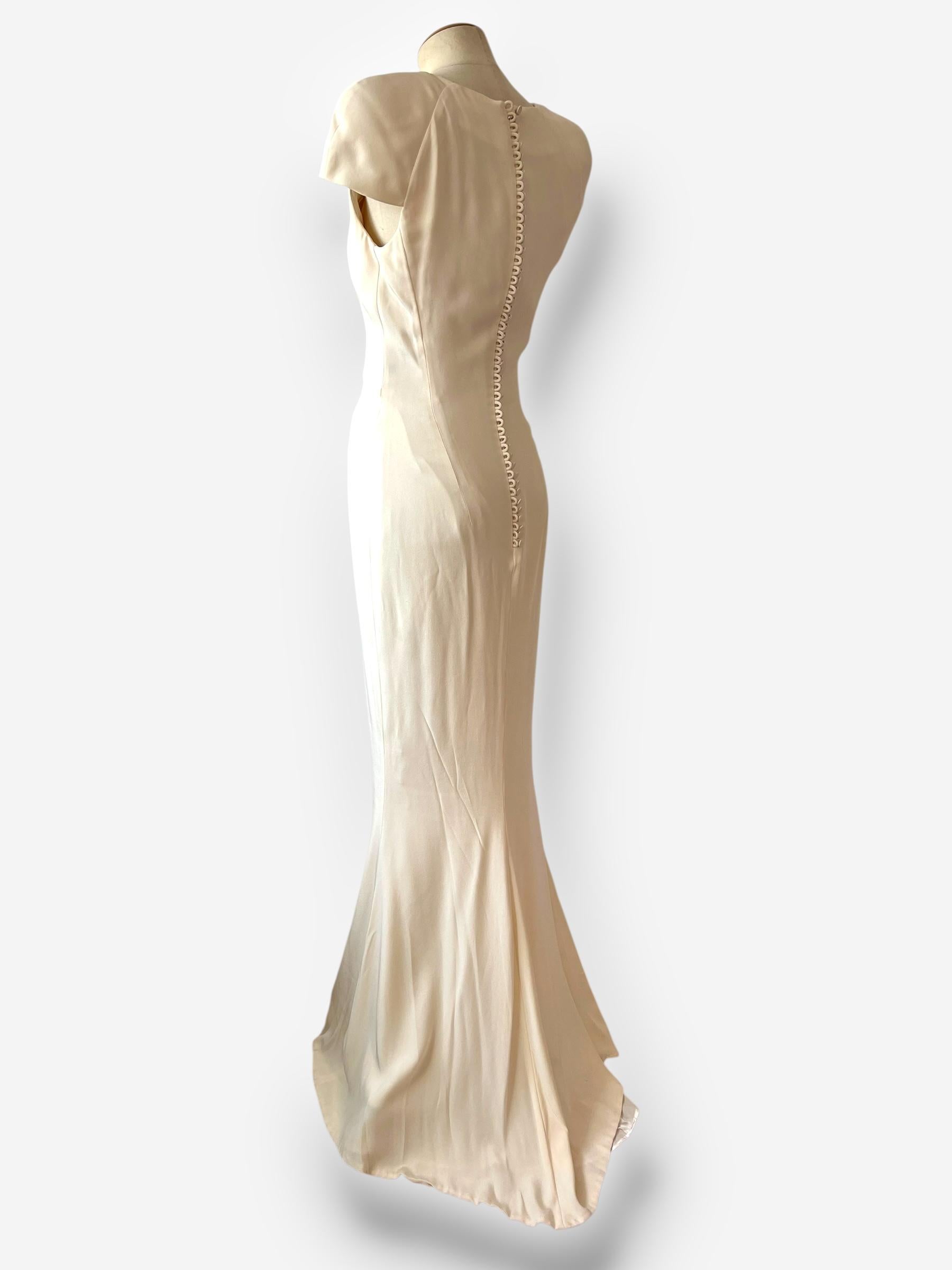 Alexander McQueen 2011 Silk-Crepe Gown, Pippa Middleton’s bridesmaid dress en vente 1