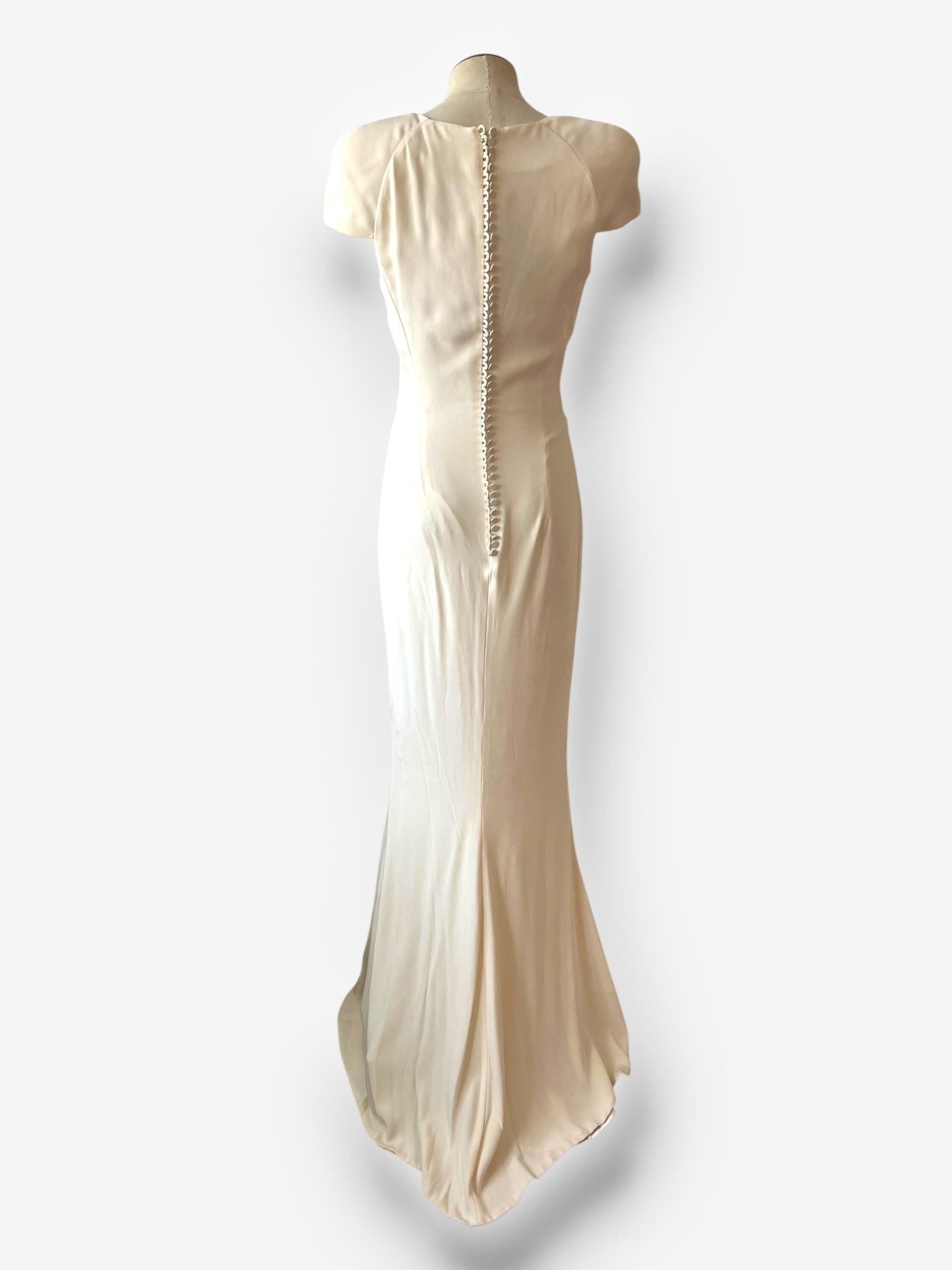 Alexander McQueen 2011 Silk-Crepe Gown, Pippa Middleton’s bridesmaid dress en vente 4