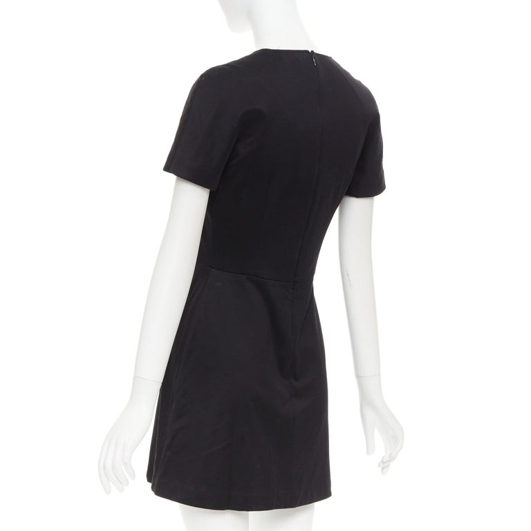 black one shoulder long sleeve mini dress Sleeveless Evening Mini Dress | ALEXANDER MCQUEEN