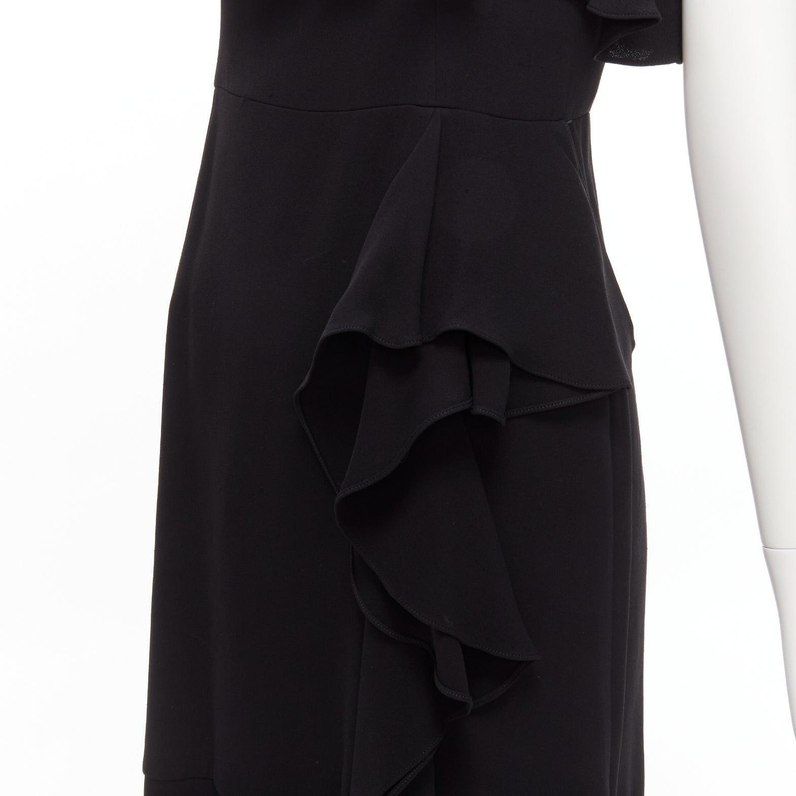 ALEXANDER MCQUEEN 2015 100% silk asymmetric asymmetric cocktail dress IT38 XS For Sale 3