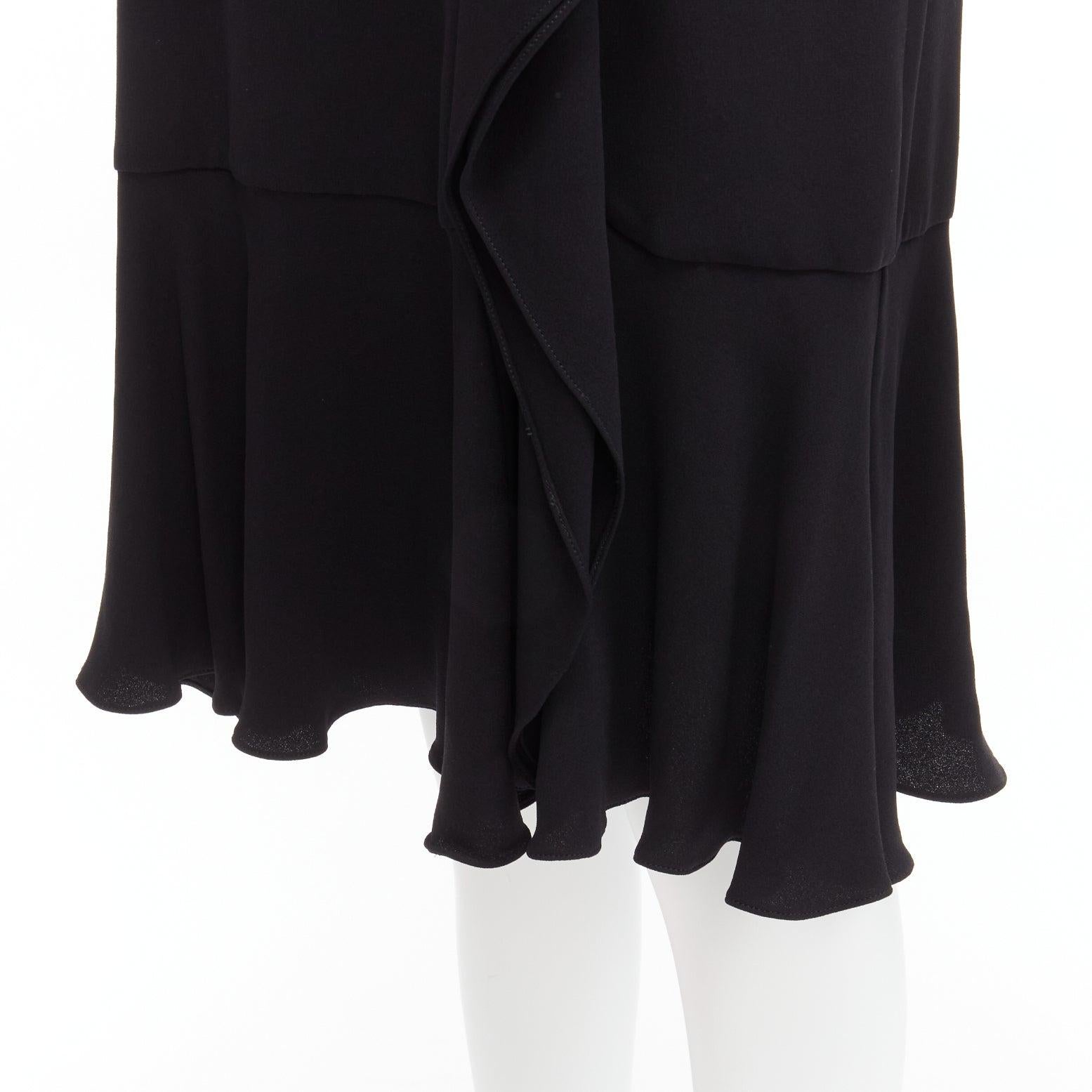ALEXANDER MCQUEEN 2015 100% silk asymmetric asymmetric cocktail dress IT38 XS For Sale 4