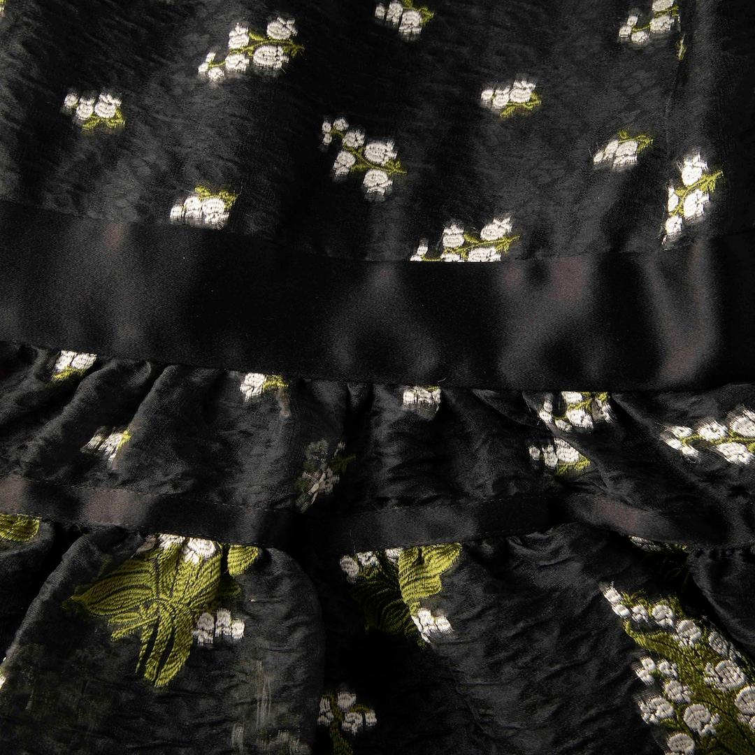 Alexander McQueen 2016 Embroidered Peplum-Hem Bustier Dress Size S In Good Condition For Sale In London, GB