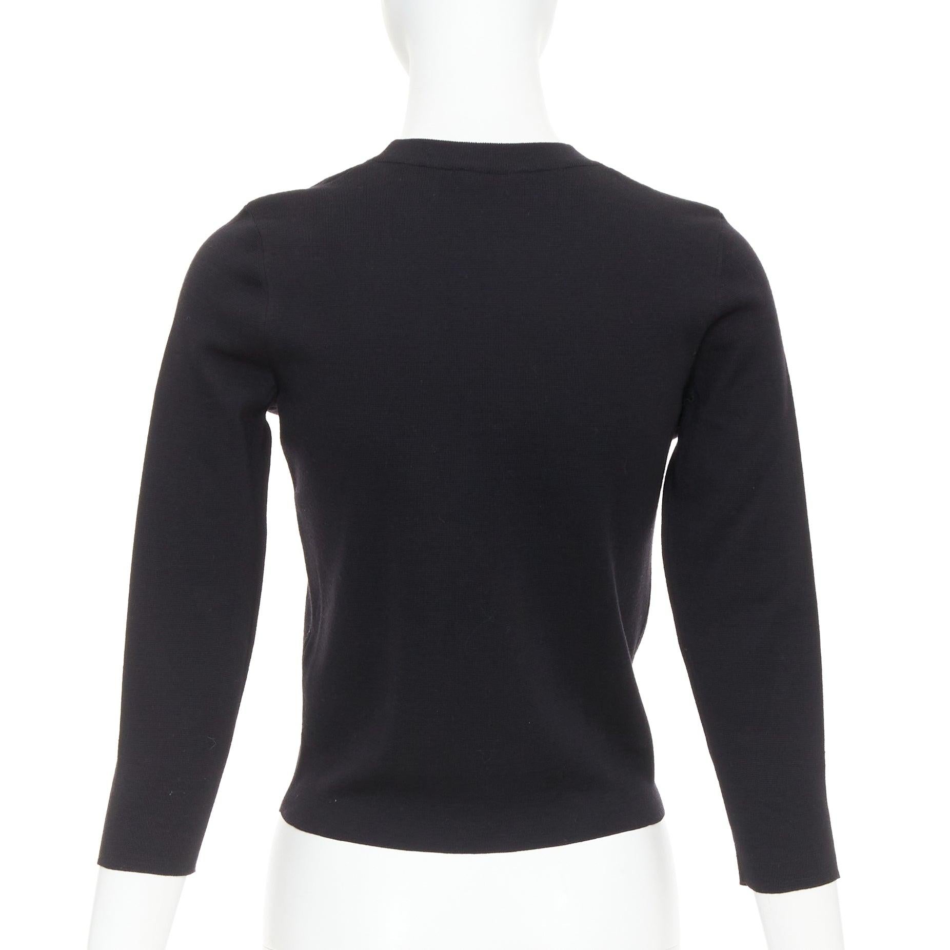 ALEXANDER MCQUEEN 2017 Wolle Mythical Creature strassbesetzter Pullover XS Damen im Angebot