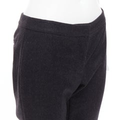 ALEXANDER MCQUEEN 2019 grey wool tapered bootcut pants IT38 XS