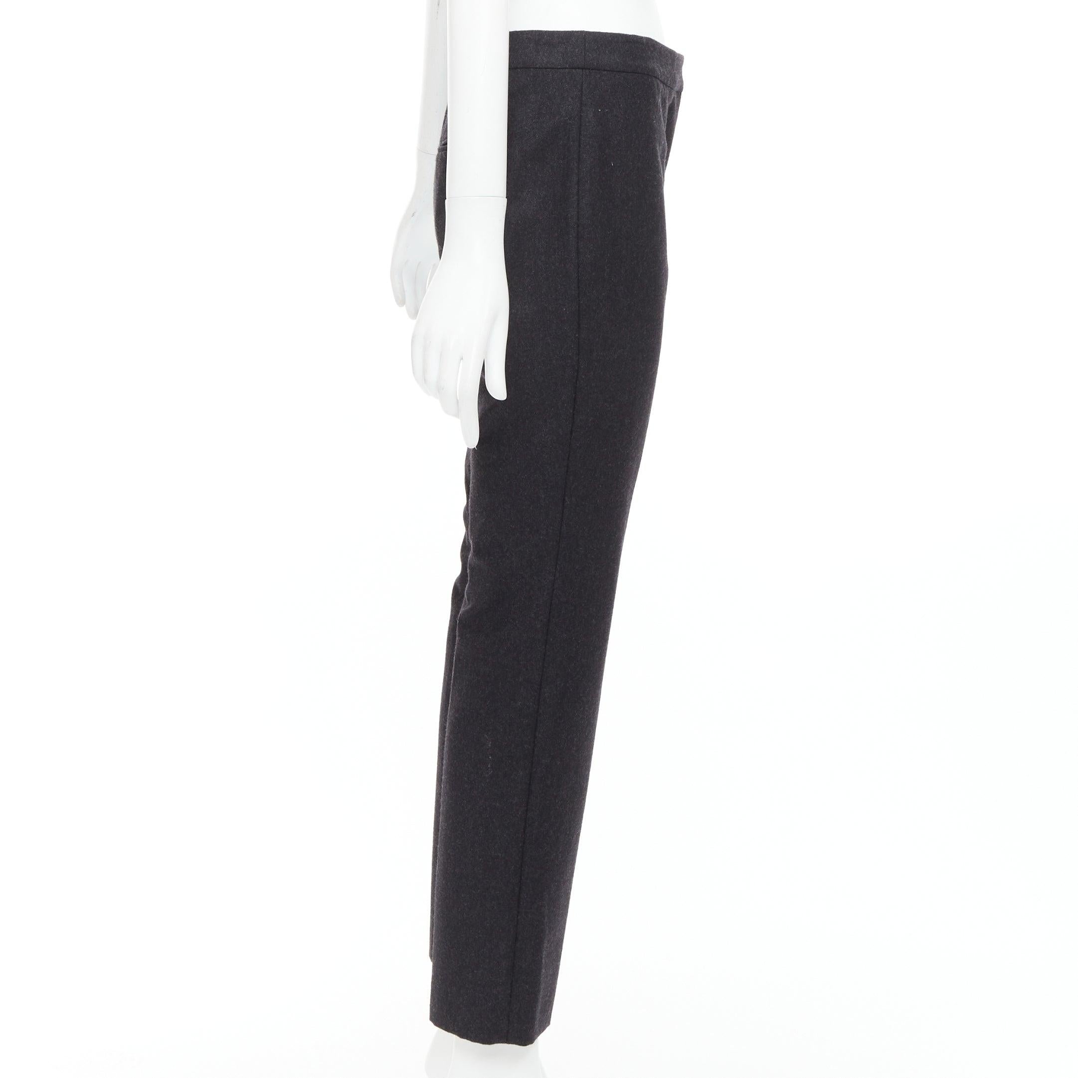 Alexander McQueen 2019 pantaloni bootcut affusolati in lana grigia IT38 XS In condizioni ottime in vendita a Hong Kong, NT