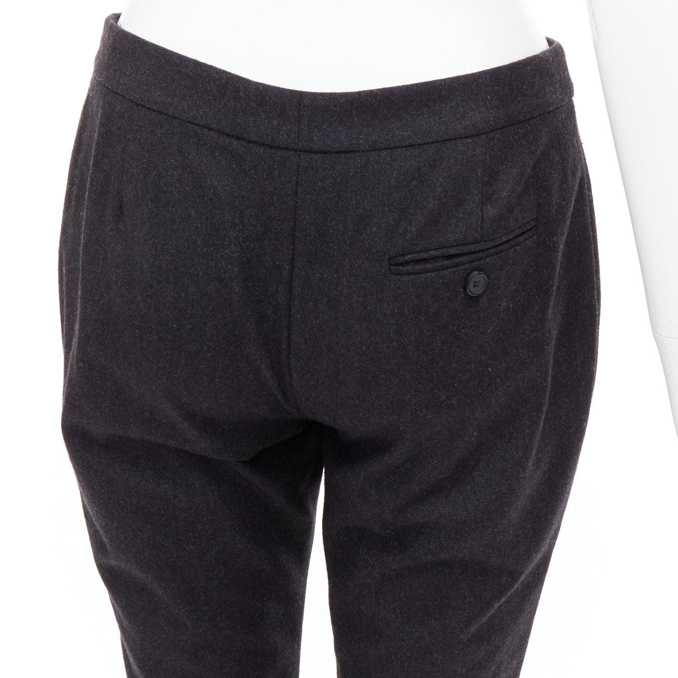 Alexander McQueen 2019 pantaloni bootcut affusolati in lana grigia IT38 XS in vendita 2