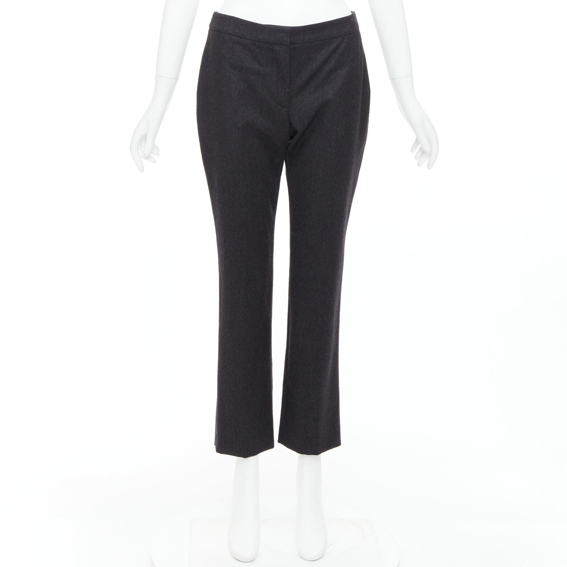 Alexander McQueen 2019 pantaloni bootcut affusolati in lana grigia IT38 XS in vendita 4