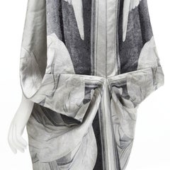 ALEXANDER MCQUEEN 2010 Angels Demons Runway jacquard draped gown IT40 S