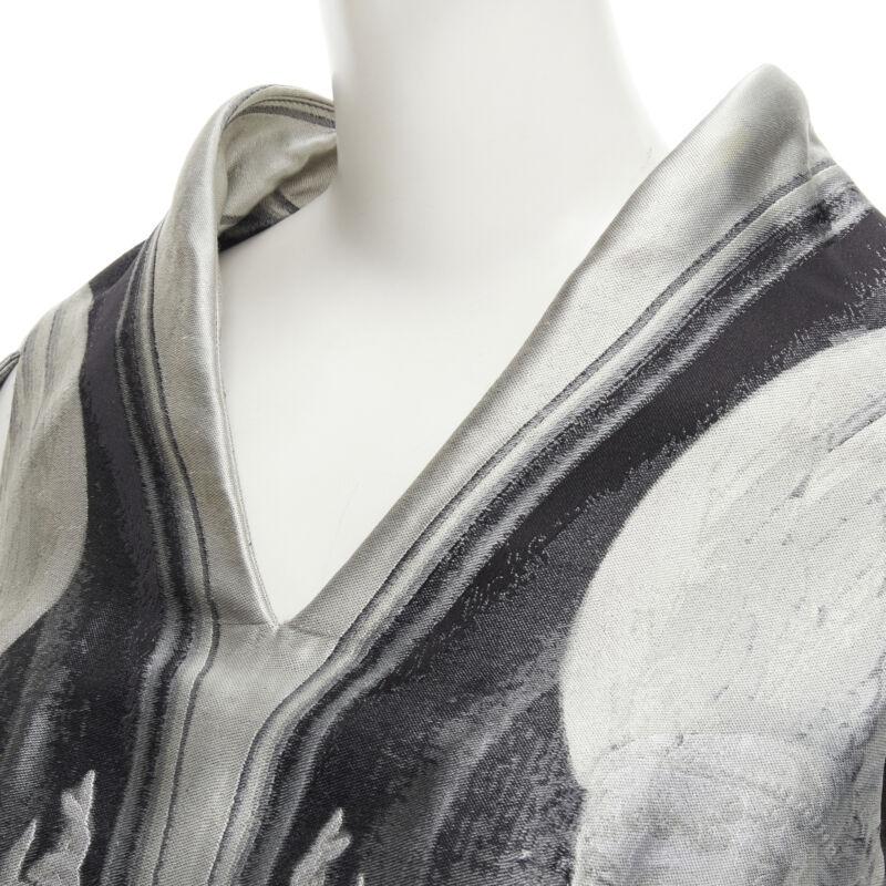 ALEXANDER MCQUEEN 2010 Angels Demons Runway jacquard draped gown IT40 S 2