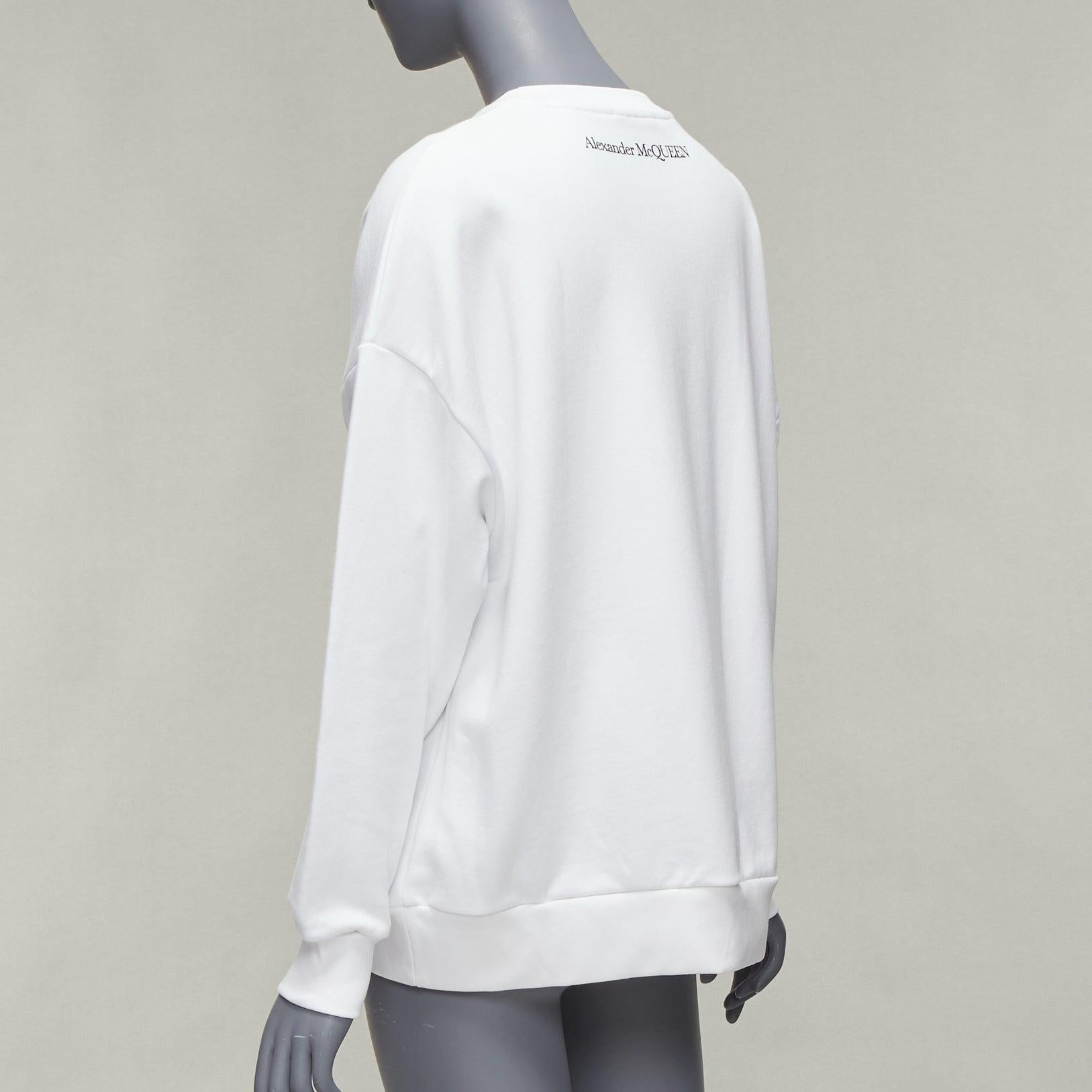 Alexander McQueen 2021 Felpa in cotone con stampa floreale IT36 XXS in vendita 1