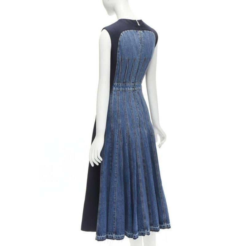 ALEXANDER MCQUEEN 2021 Korsett-Spitzen-Midikleid mit Denim-Rücken IT38 XS
Referenz: AAWC/A00195
Marke: Alexander McQueen
Designer: Sarah Burton
Collection'S: 2021
MATERIAL: Krepp, Denim
Farbe: Marineblau, Blau
Muster: Solide
Verschluss: