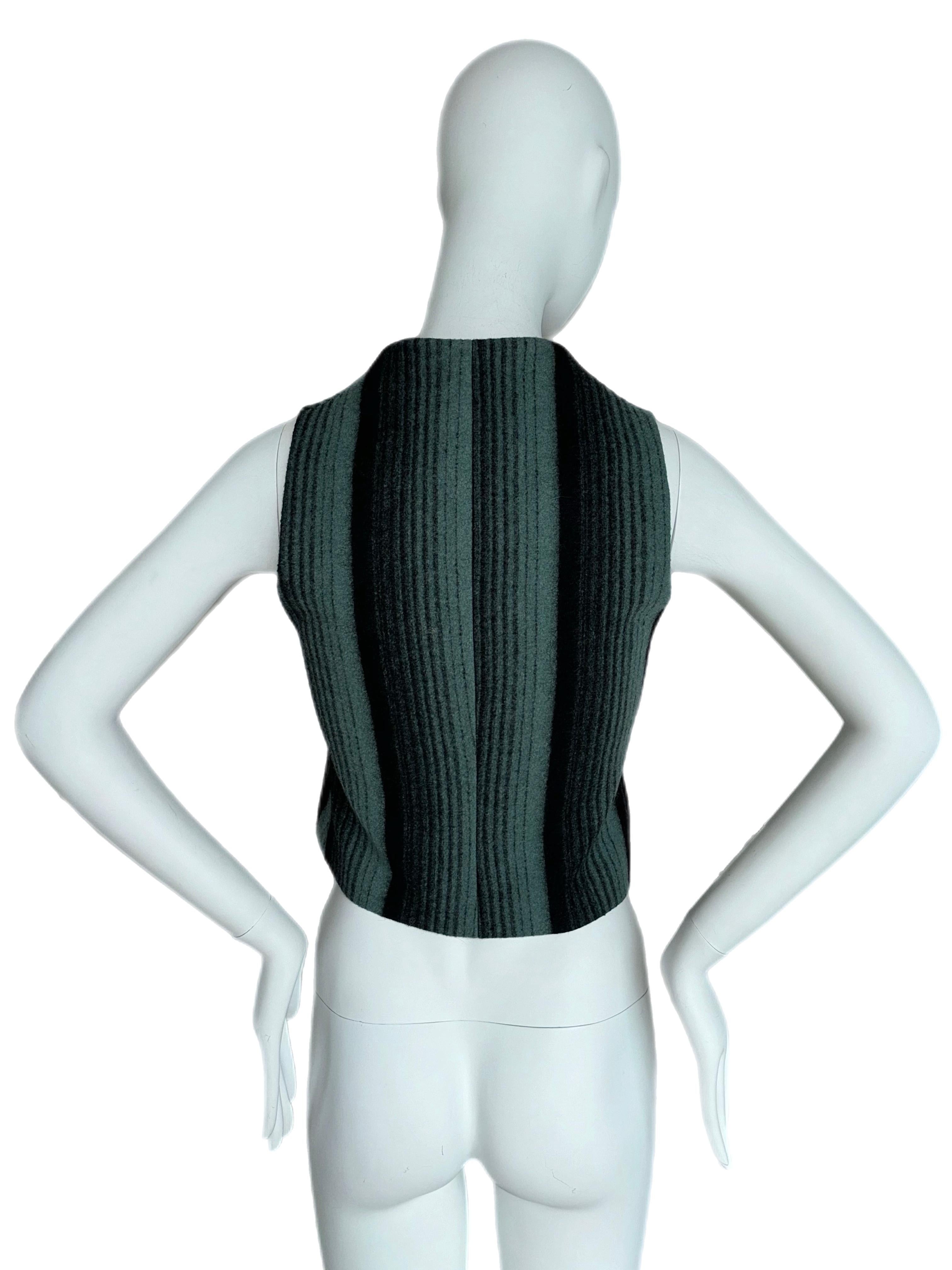 Women's ALEXANDER MCQUEEN 90's vintage double breasted wool vest For Sale