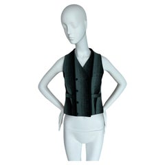 Alexander McQueen, gilet vintage anni '90 in lana a doppio petto