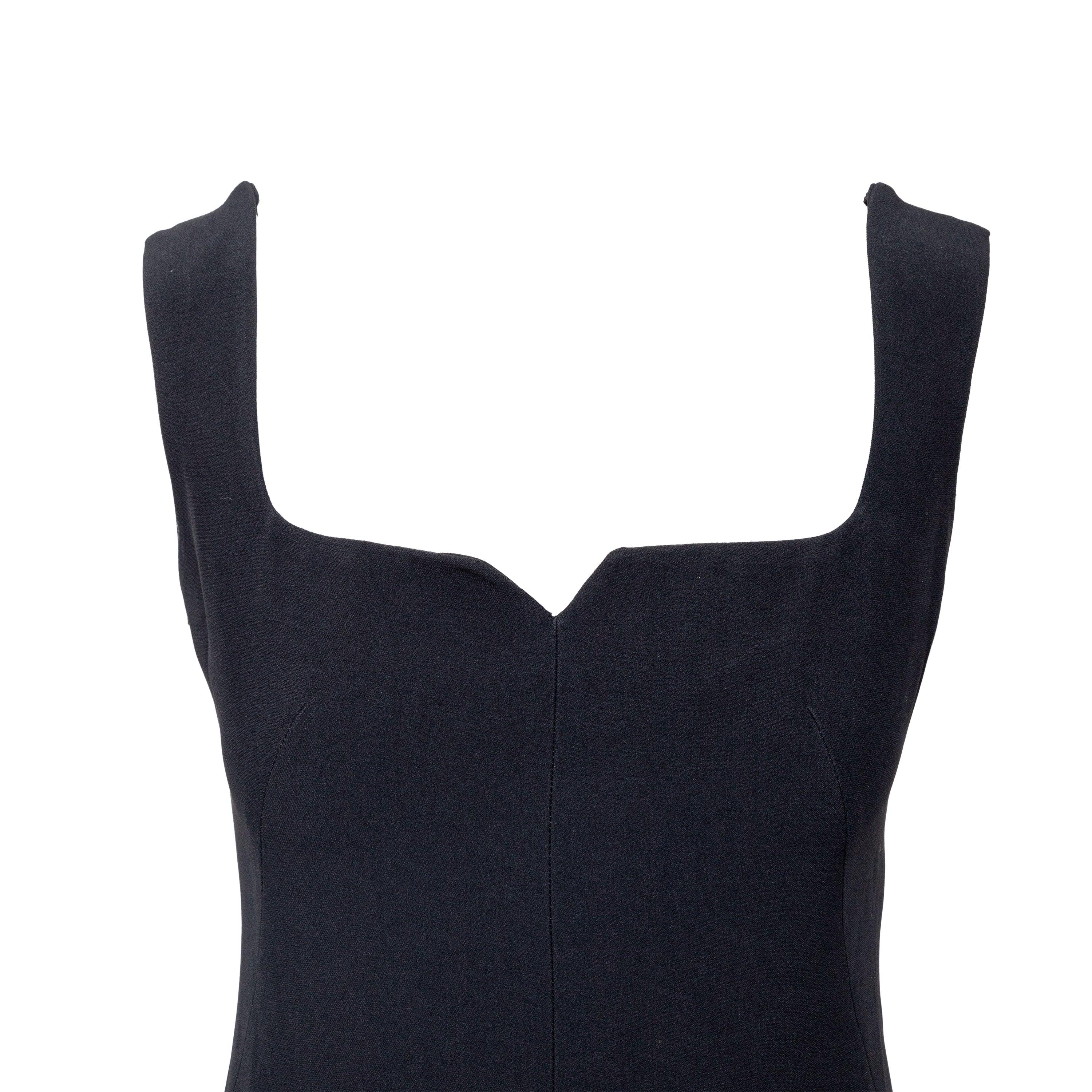Black Alexander McQueen A-line Mini Dress - '10s For Sale