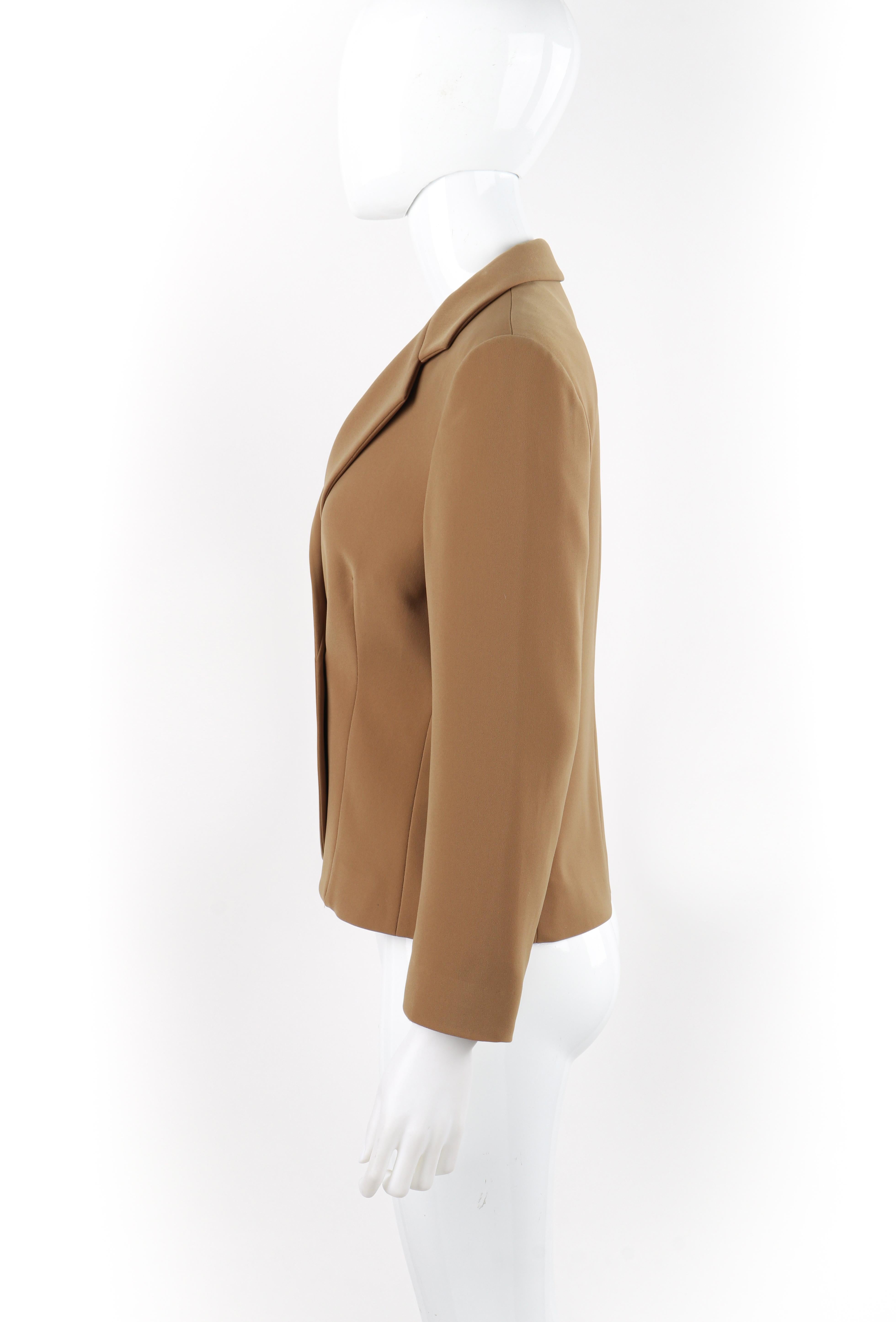 ALEXANDER McQUEEN A/H 1996 - Blazer « Dante » marron camel à fermeture à bouton-pression en vente 2