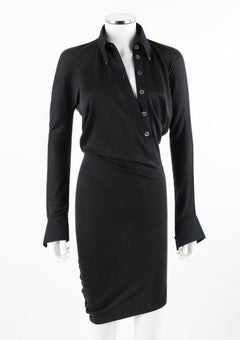 ALEXANDER McQUEEN A/W 1997 “It’s A Jungle Out There” Asymmetric Button Up Dress