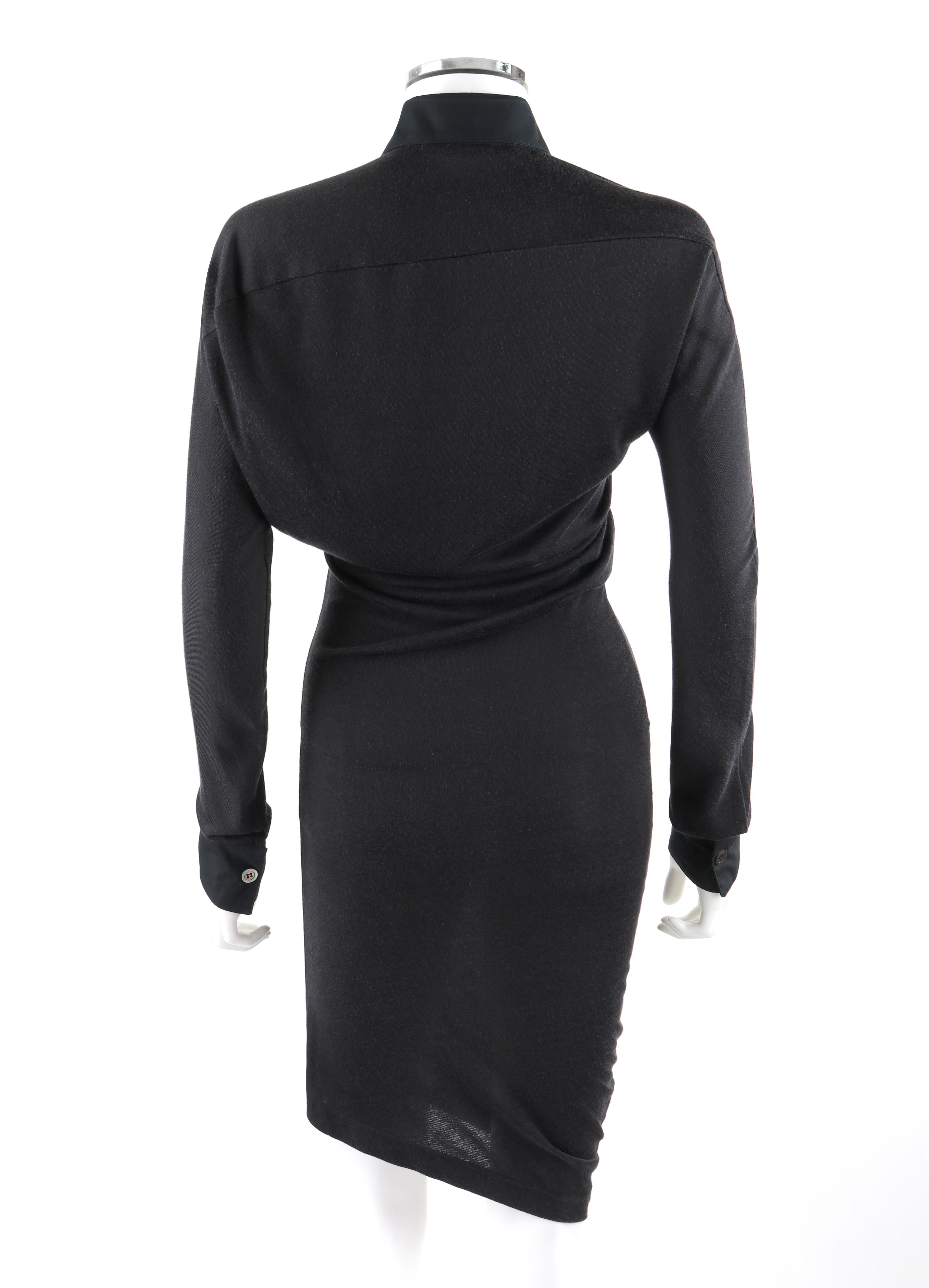ALEXANDER McQUEEN A/H 1997 - « It's A Jungle Out There » - Robe asymétrique boutonnée en vente 1