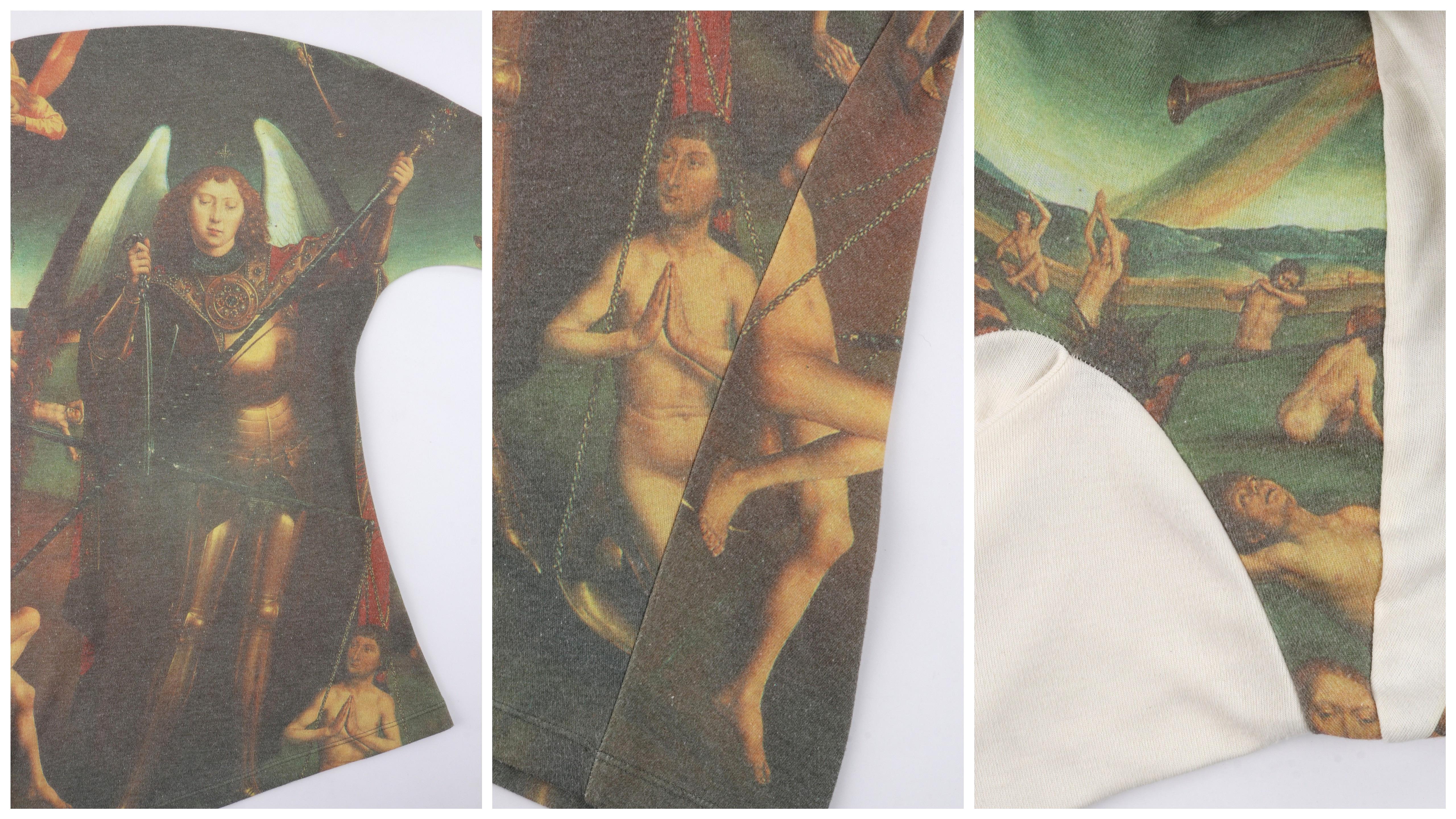 ALEXANDER McQUEEN A/W 1997 Asymmetrisches Hemd mit römischem Druck Alte Meister und Knopfleiste im Angebot 4