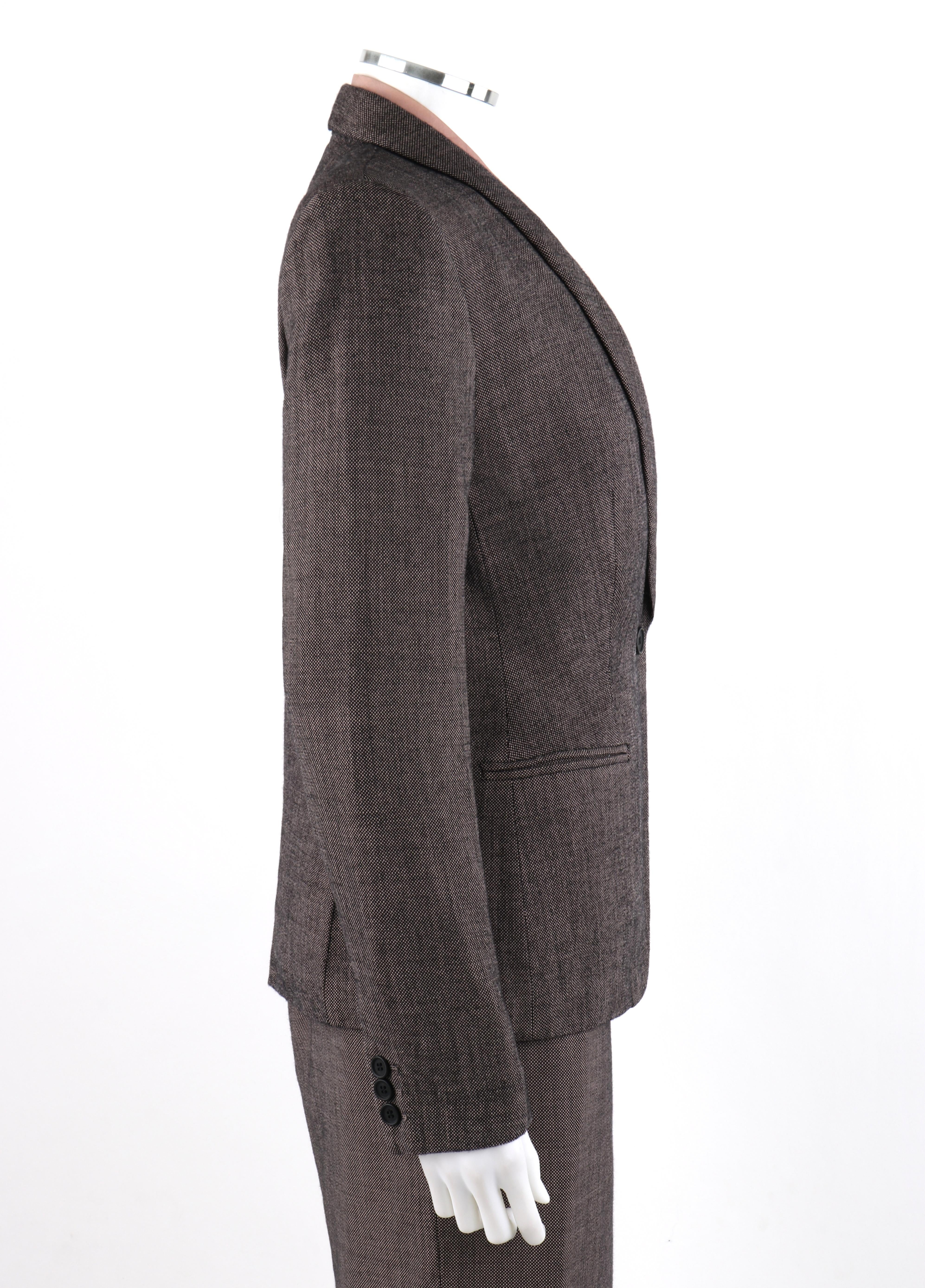 Black  ALEXANDER McQUEEN A/W 1998 “Joan” 2 pc. Removable Collar Blazer Skirt Suit Set For Sale