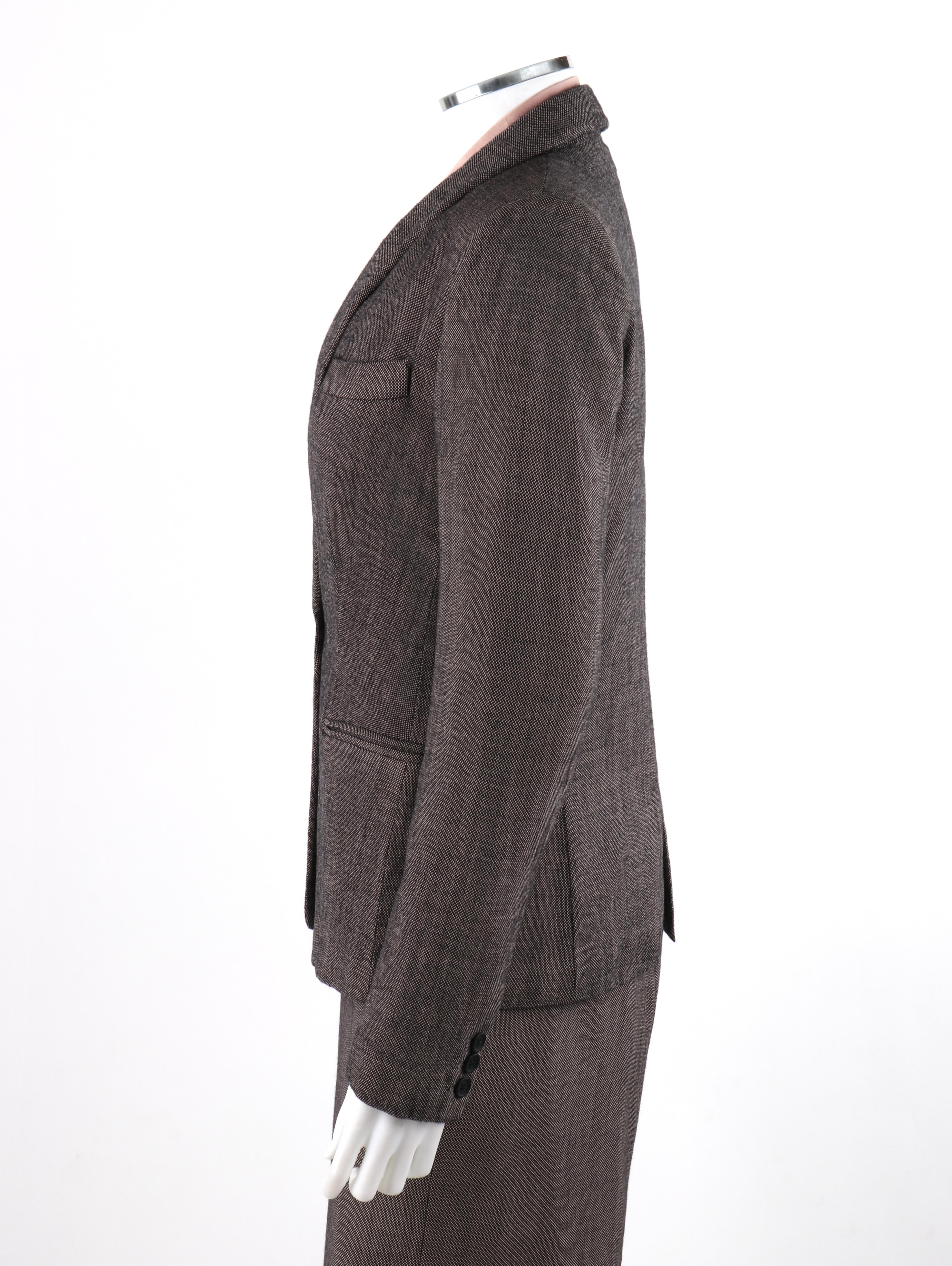 Women's  ALEXANDER McQUEEN A/W 1998 “Joan” 2 pc. Removable Collar Blazer Skirt Suit Set For Sale