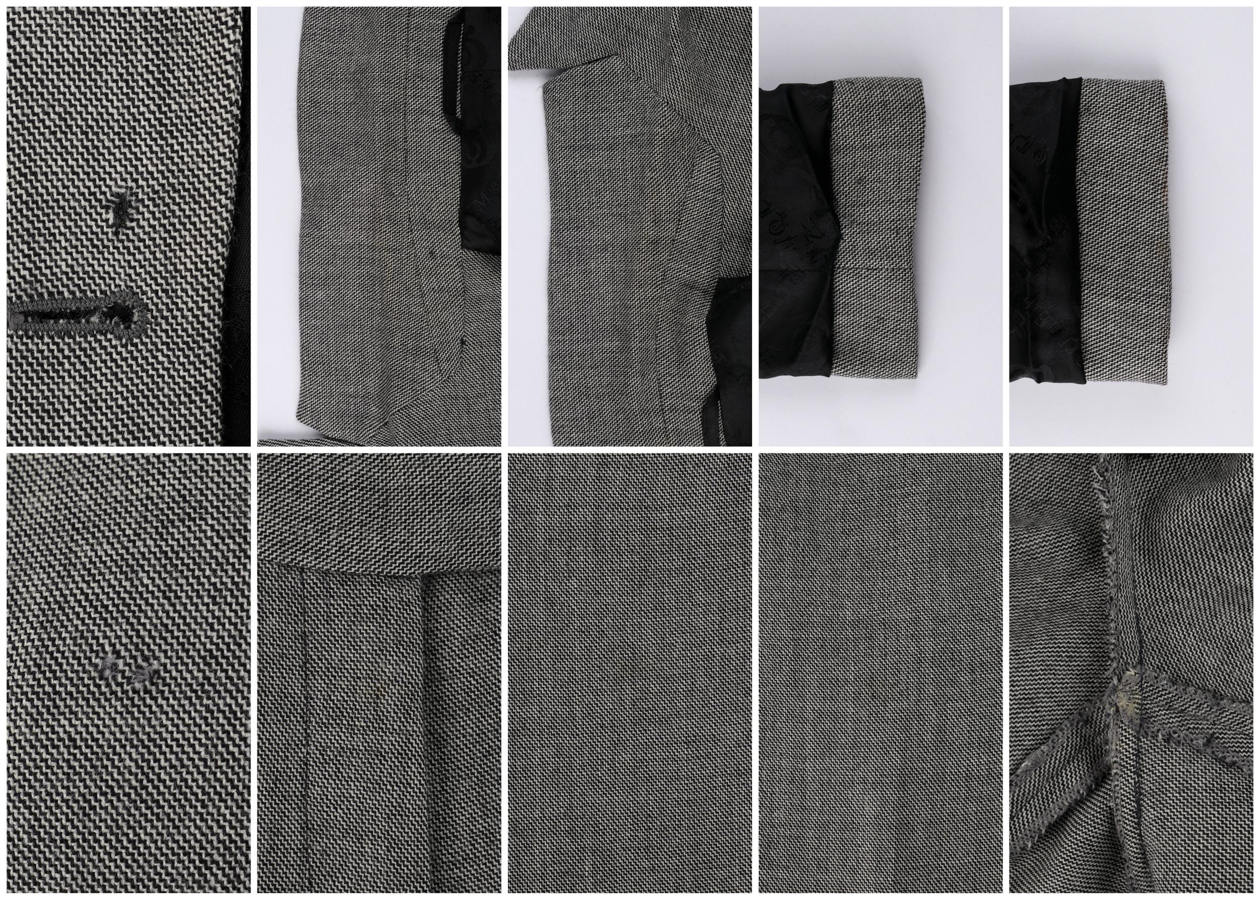 ALEXANDER McQUEEN A/W 1998 “Joan” Gray Blazer Jacket Wide Leg Trouser Pant Suit For Sale 6