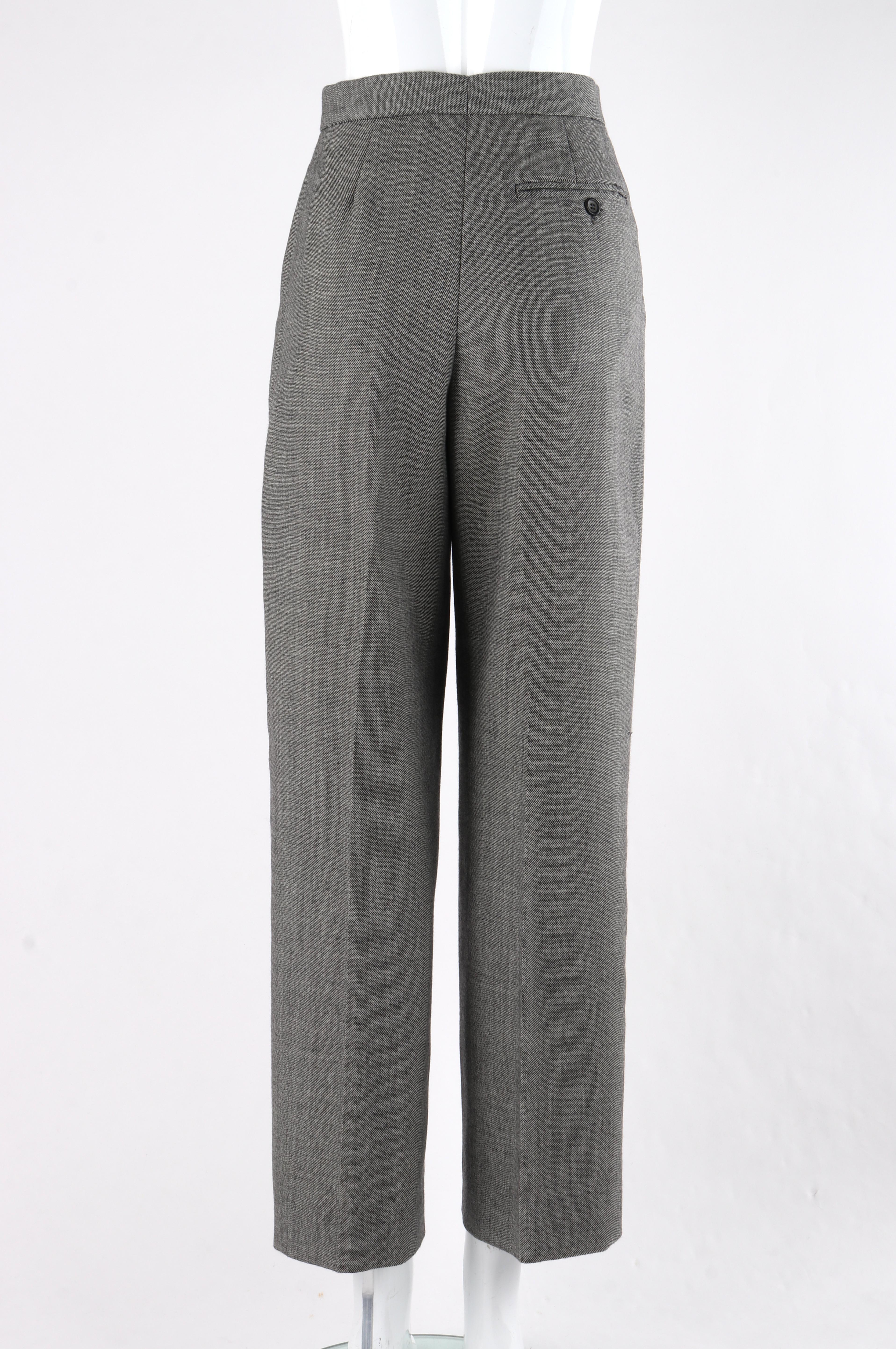 ALEXANDER McQUEEN A/W 1998 “Joan” Gray Blazer Jacket Wide Leg Trouser Pant Suit For Sale 2