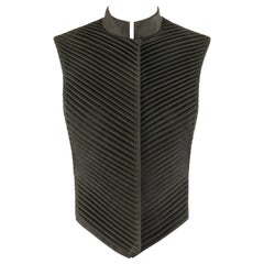 ALEXANDER McQueen A/I 1999 "The Overlook" Gilet a pieghe in stile armatura cinese
