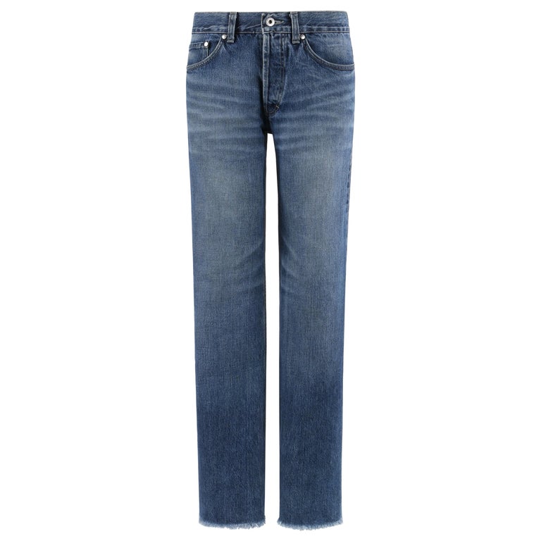 ALEXANDER McQUEEN A/W 2000 Denim Raw Hem Mid Rise Straight Leg Jeans For  Sale at 1stDibs | alexander mcqueen bracelet, autumn alexander mcqueen, alexander  mcqueen laces