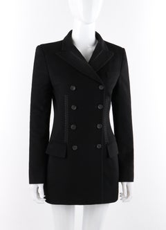 ALEXANDER McQUEEN A/W 2002 “Supercalifragilistic” Black Cashmere Jacket Blazer