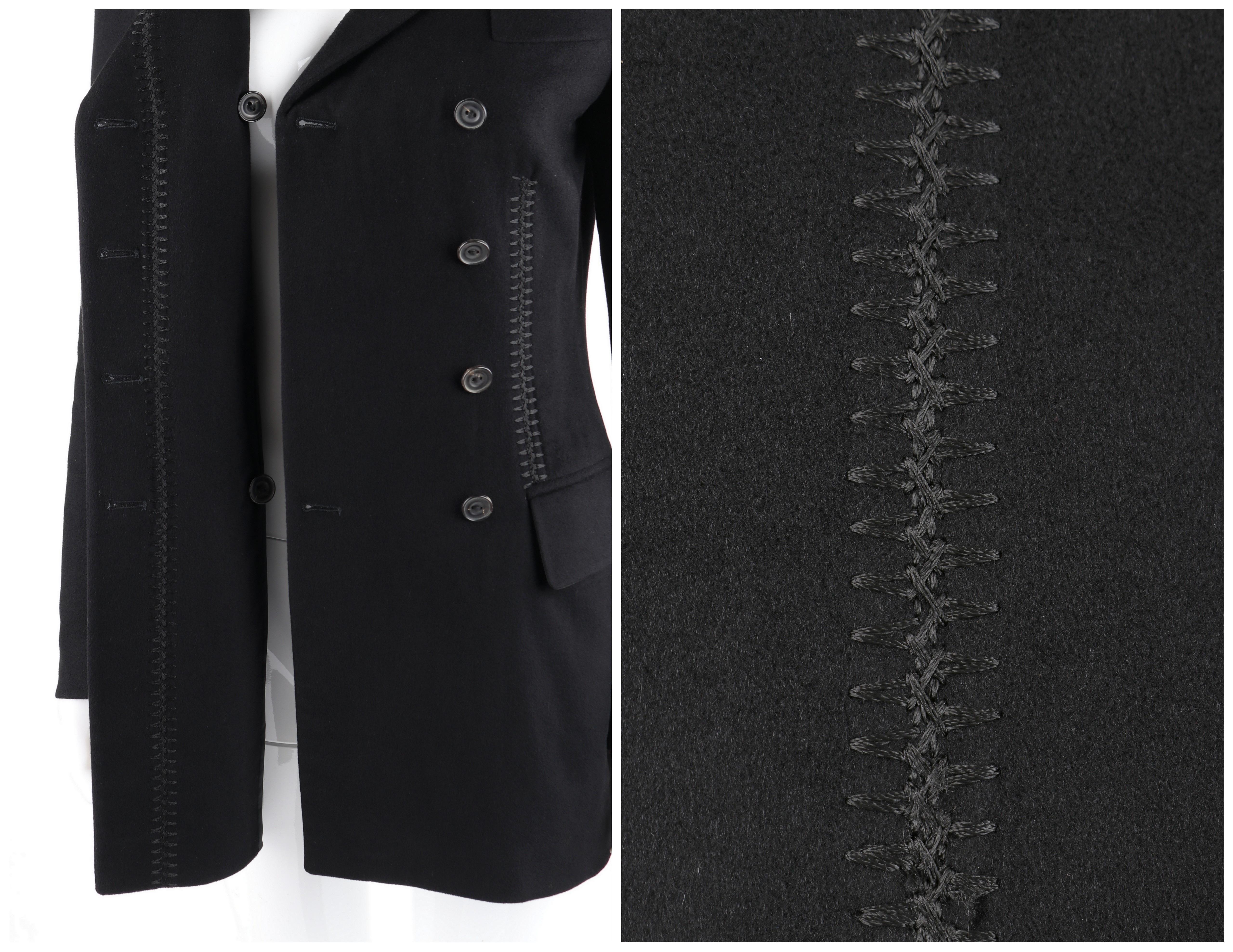 ALEXANDER McQUEEN A/W 2002 “Supercalifragilistic” Black Cashmere Jacket Blazer 1