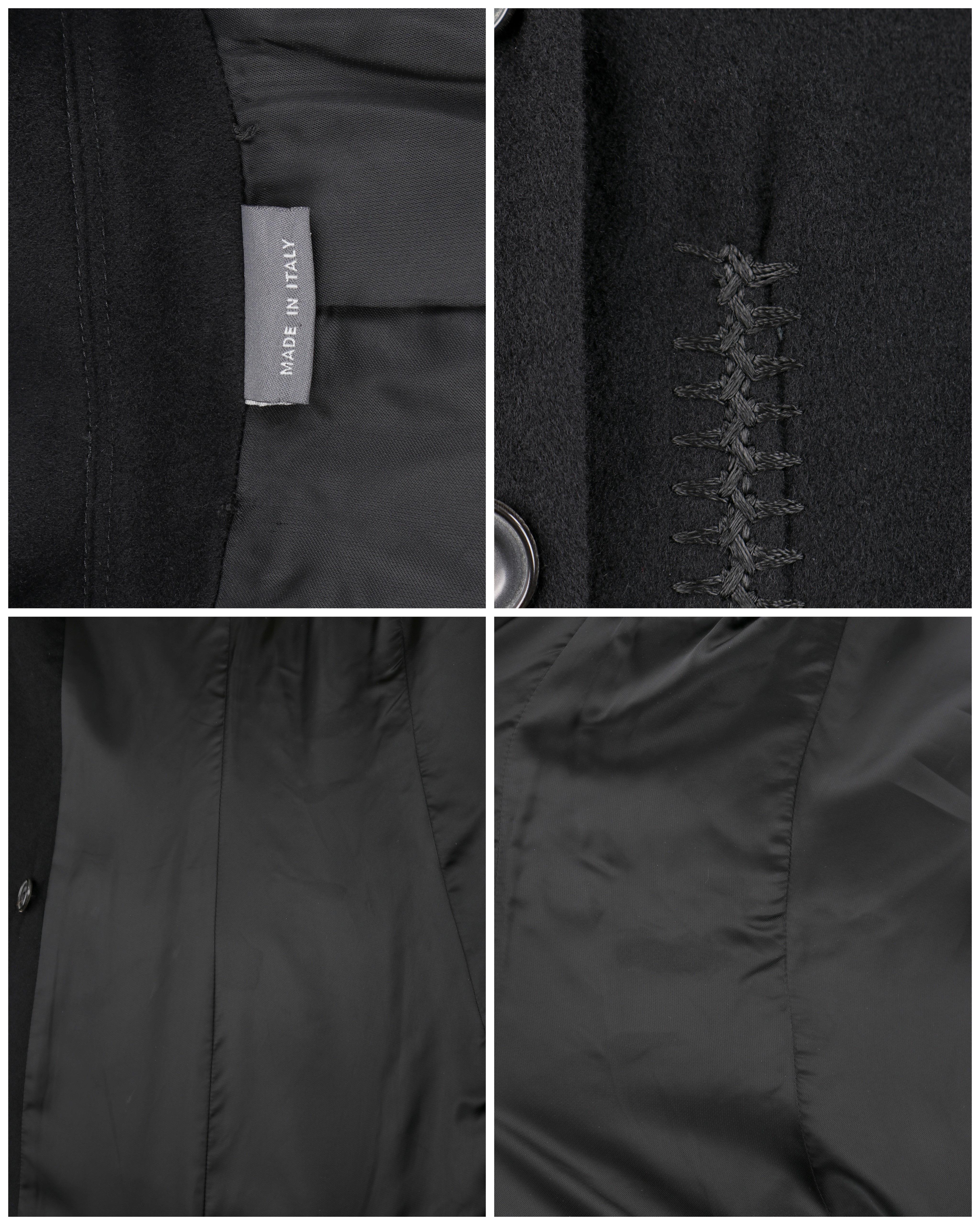 ALEXANDER McQUEEN A/W 2002 “Supercalifragilistic” Black Cashmere Jacket Blazer 3