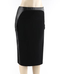 ALEXANDER McQUEEN A/W 2002 "Supercalifragilistic" Leather Buckle Pencil Skirt