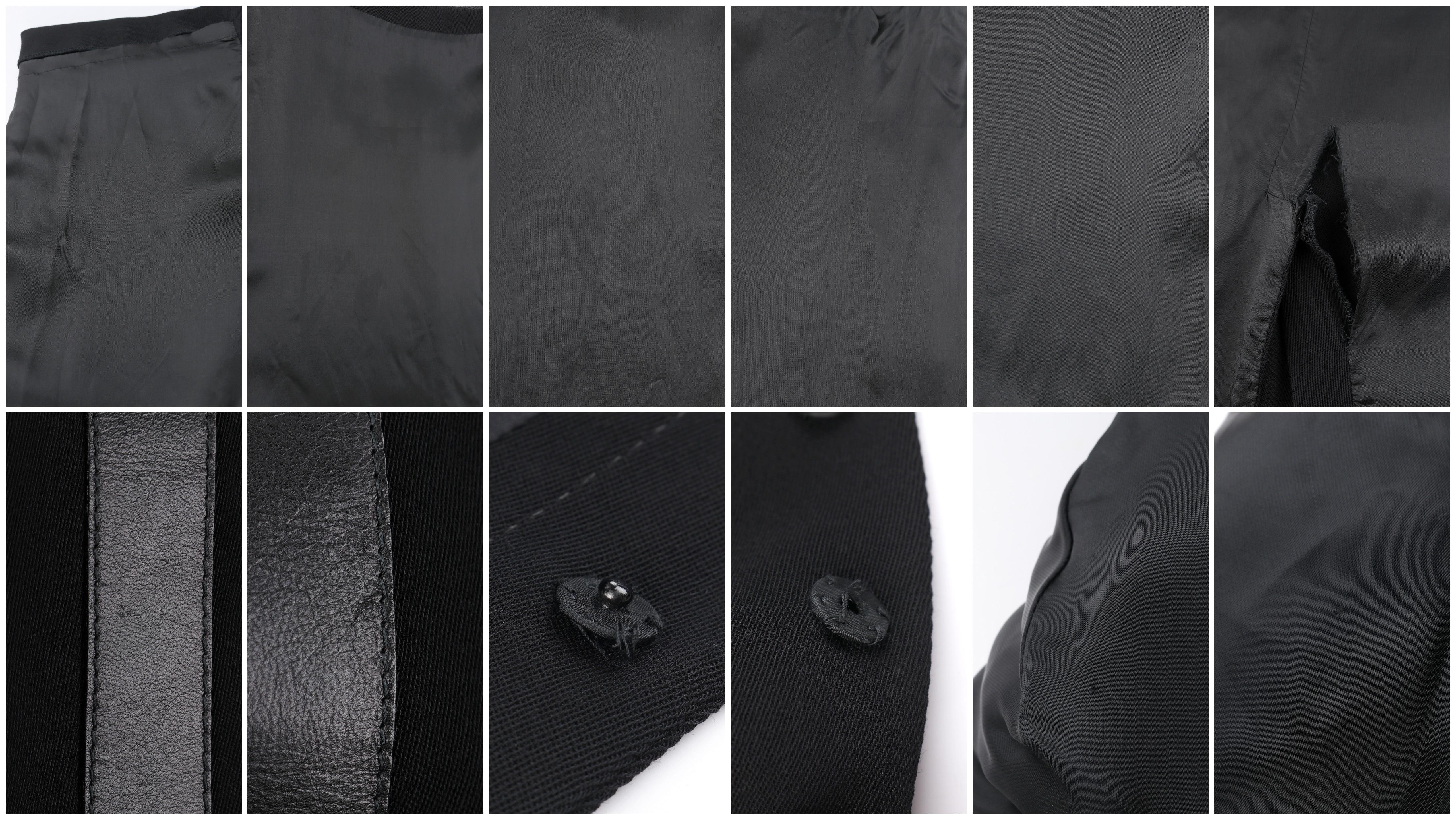 ALEXANDER McQUEEN H/W 2002 „Supercalifragilistic“ Leder-Anzug-Set mit Harness-Rock und Anzug im Angebot 7