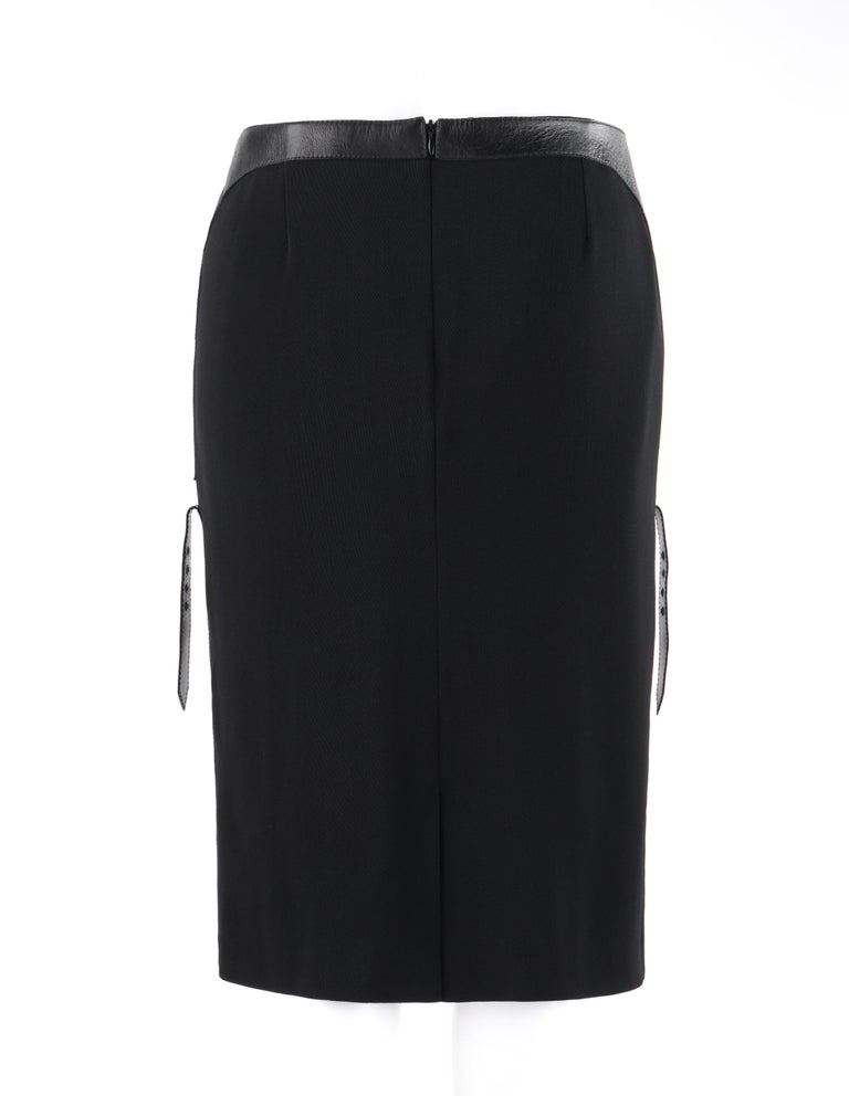 Jupe Crayon Alexander McQueen McQ - Noire, Tricotée, Avec Fermeture éclair, Taille M, Neuf Avec étiquettes