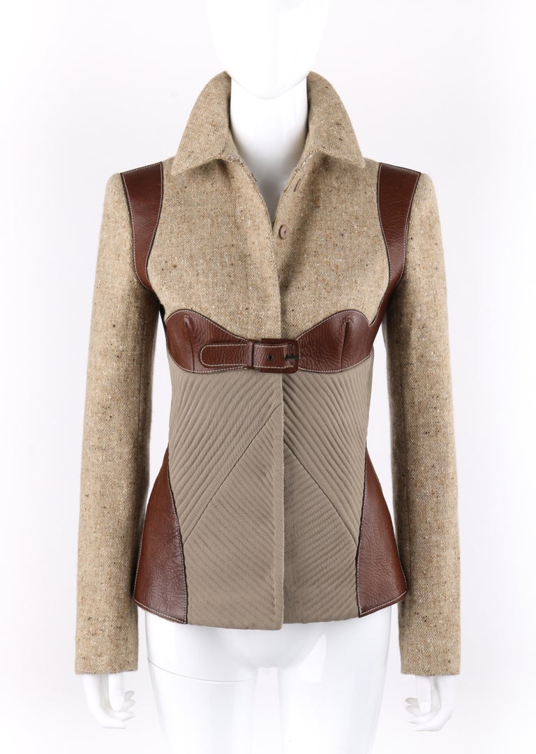 ALEXANDER MCQUEEN ブラウンジャケット ALEXANDER McQUEEN A/W 2002 