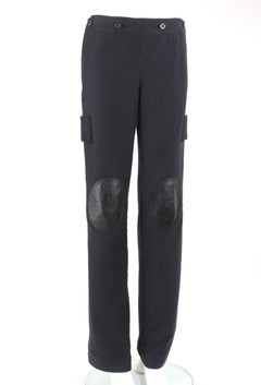 ALEXANDER McQUEEN A/W 2003 "Scanners" High Waisted Leather Knee Pad Cargo Pants