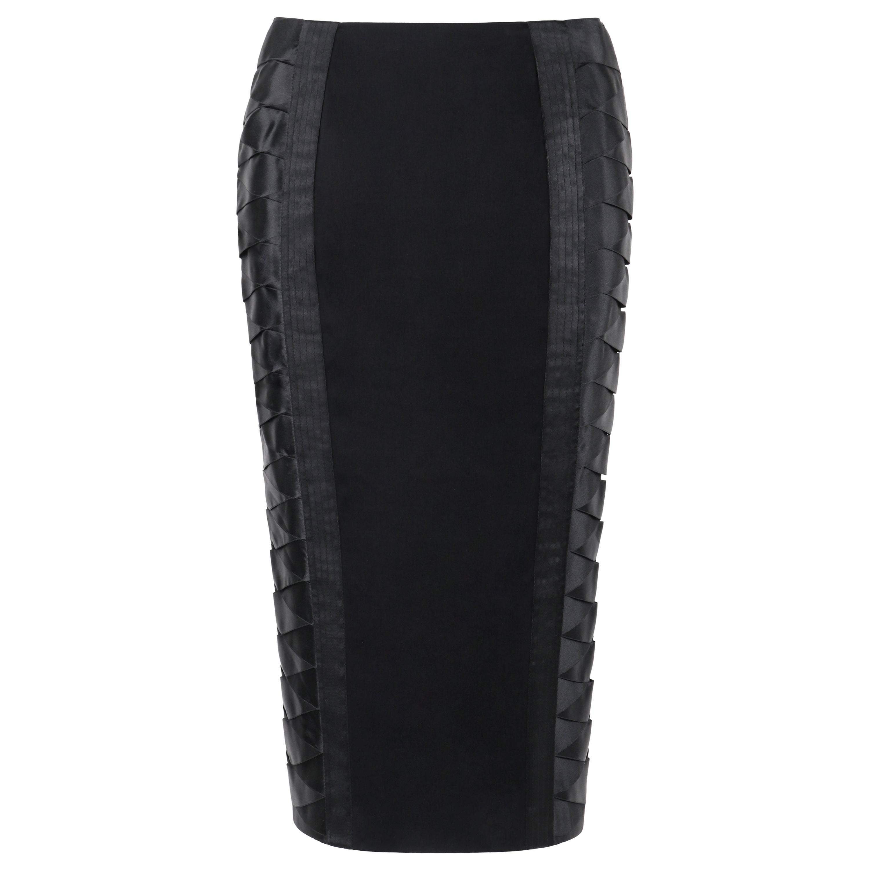 ALEXANDER McQueen A/I 2005 "Man Who Knew Too Much" - Gonna a tubino nera allacciata