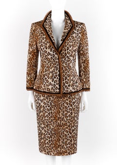 Alexander McQueen A/W 2005 "The Man Who Knew Too Much" Leopard Fur Jacket Skirt
