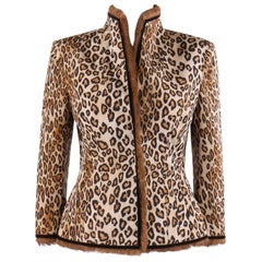 Alexander McQueen A/W 2005 "The Man Who Knew Too Much" Leopard Print Silk Jacket