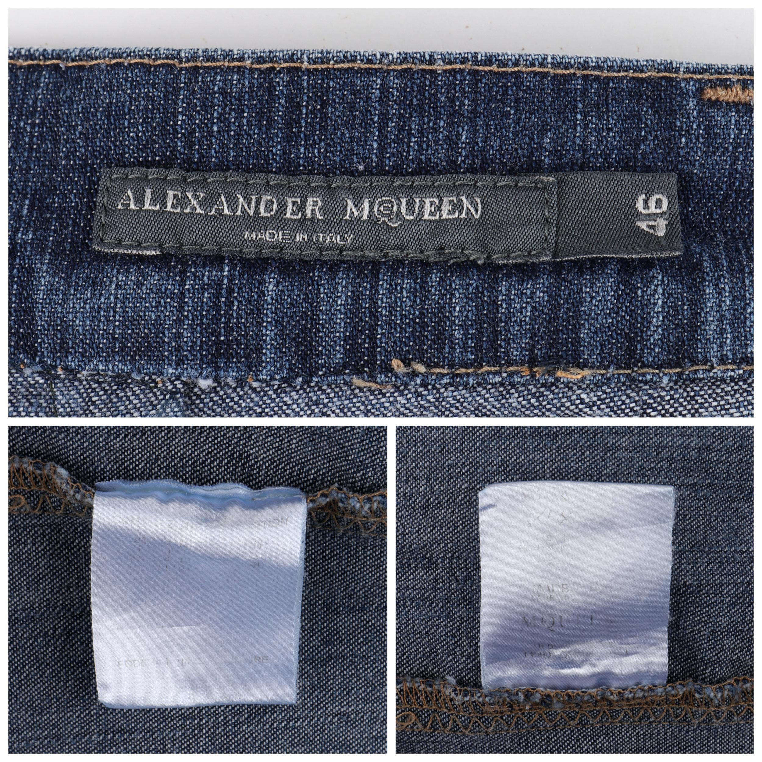 ALEXANDER McQUEEN A/H 2005 - « The Man Who Knew Too Much » - Jean droit taille basse en vente 2