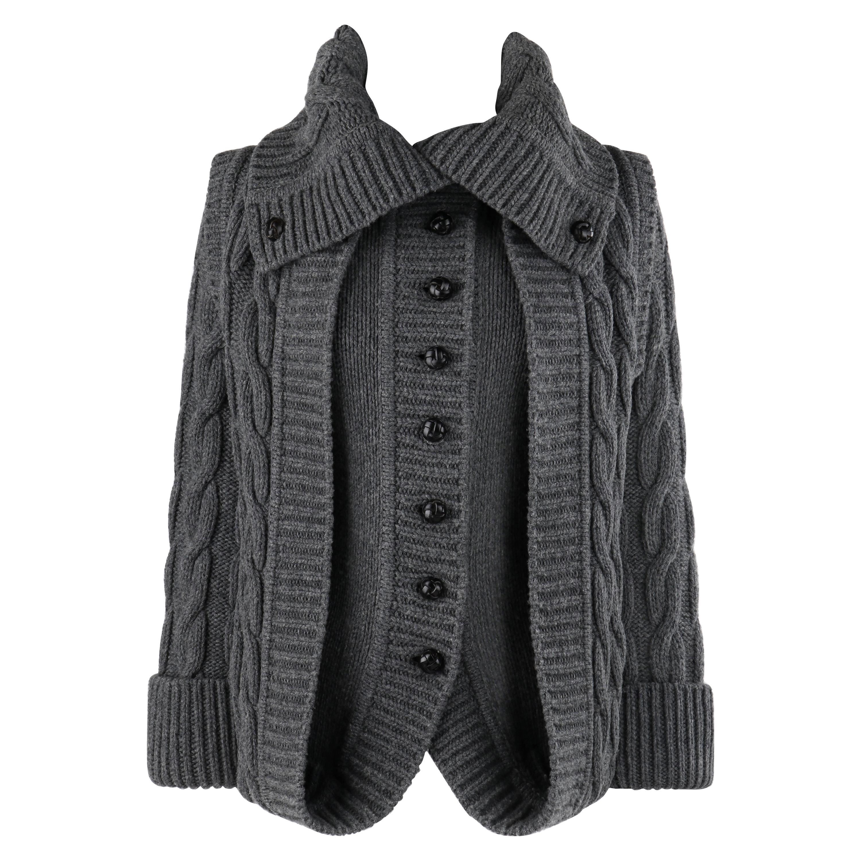 ALEXANDER McQUEEN A/W 2006 "The Widows of Culloden" Cable Knit Layered Sweater 