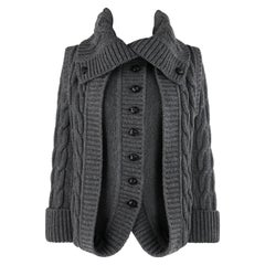 ALEXANDER McQUEEN A/W 2006 "Die Witwen von Culloden" Lagenpullover aus Kabelstrick