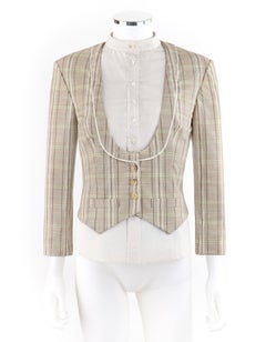 ALEXANDER McQUEEN A/W 2006 “The Widows of Culloden” Tartan Layered Blazer