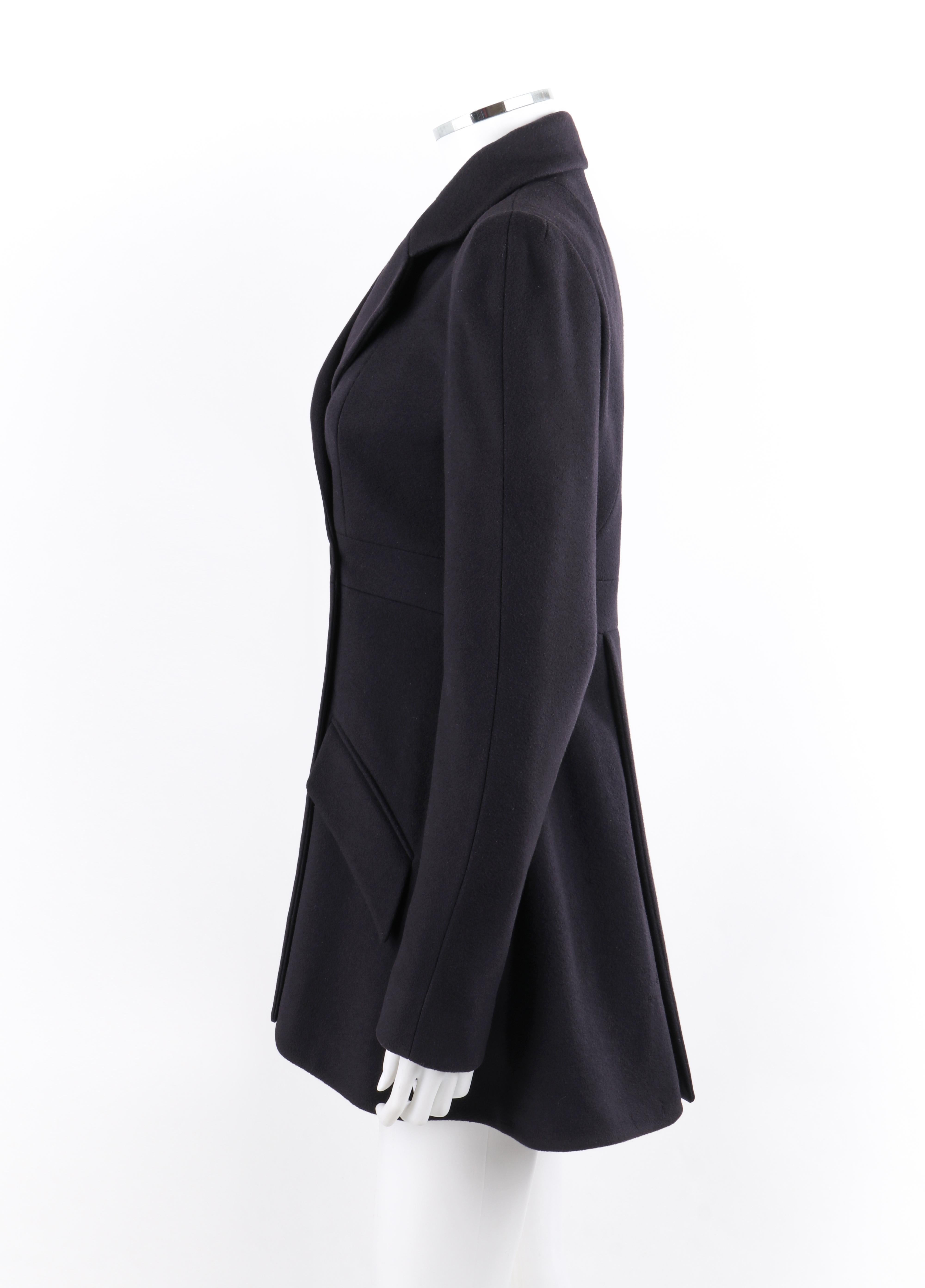 ALEXANDER McQUEEN A/W 2006 “Widows of Culloden” Navy Blue Short Princess Coat In Good Condition In Thiensville, WI