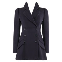 ALEXANDER McQUEEN A/W 2006 “Widows of Culloden” Navy Blue Short Princess Coat