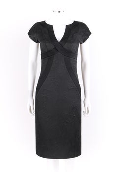 ALEXANDER McQueen A/W 2006 “Windows of Culloden” Black Brocade Birds Silk Dress