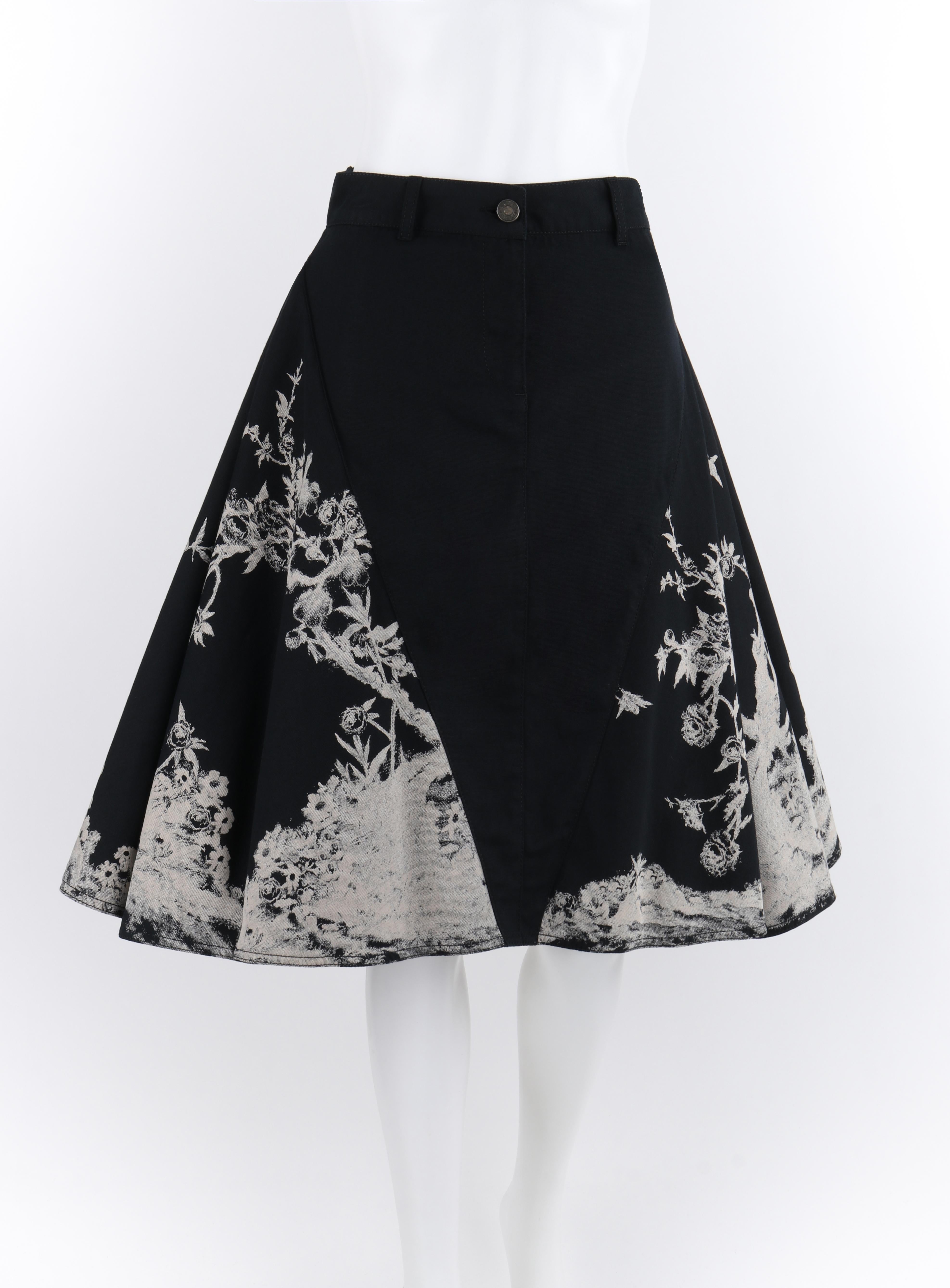 floral circle skirt