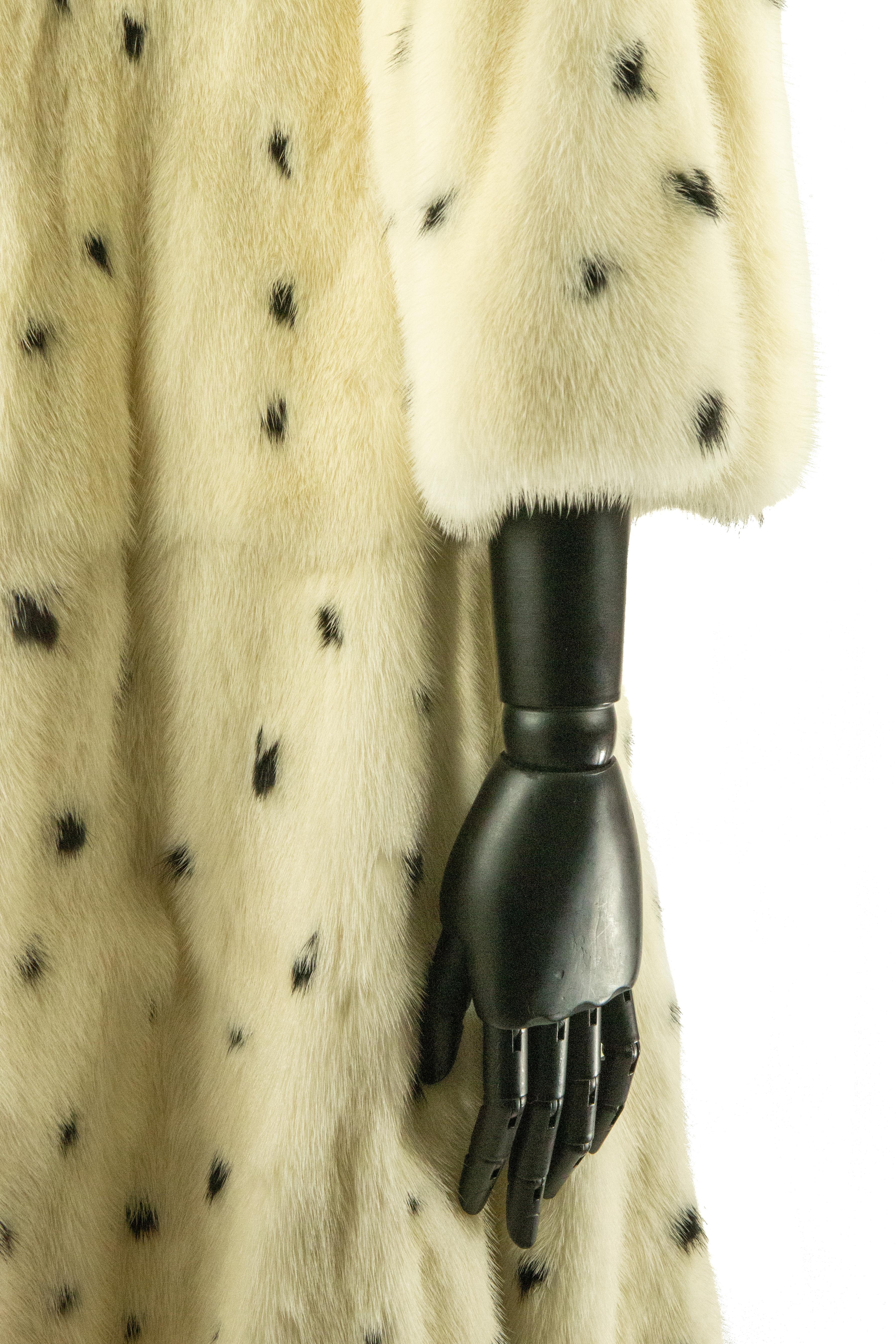 dalmation fur coat