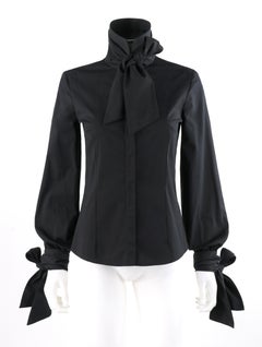 ALEXANDER McQUEEN A/W 2008 “The Girl Who Lived In The Tree” Black Tie Blouse
