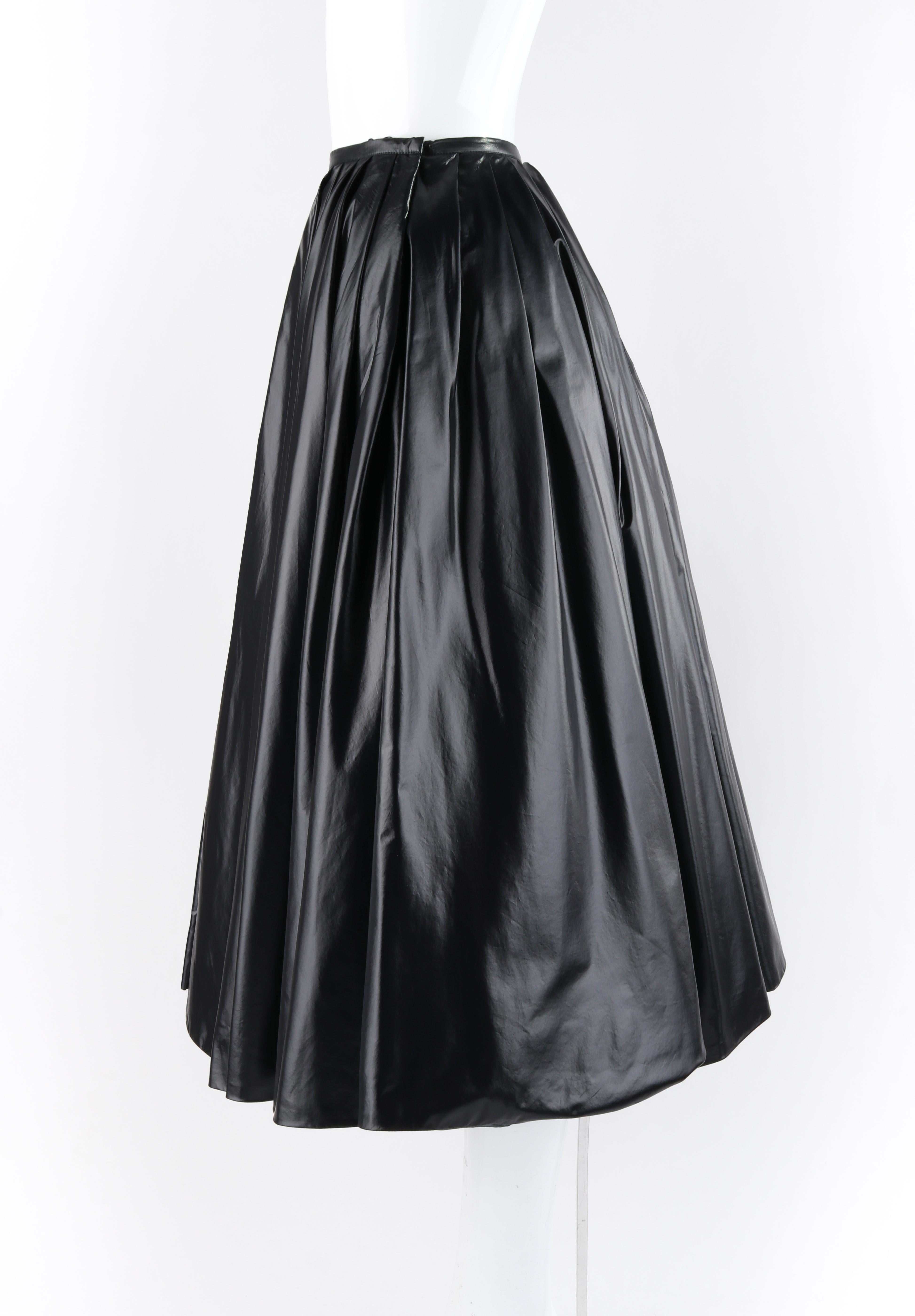 ALEXANDER McQUEEN A/W 2009 “The Horn Of Plenty” Black Trash Bag Shirt Skirt Set 3
